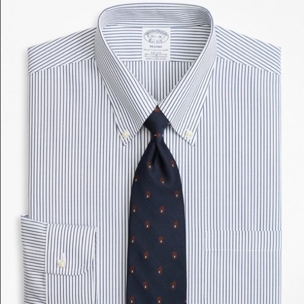 BrooksCool® Classic-Fit Dress Shirt Non-Iron - Picture 1 of 8